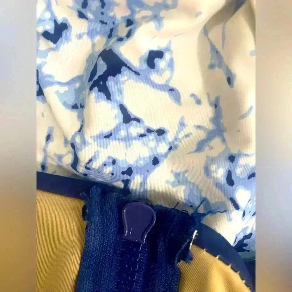 Long Sleeve tart swim Blue Bathing suit - Picture 3 of 4